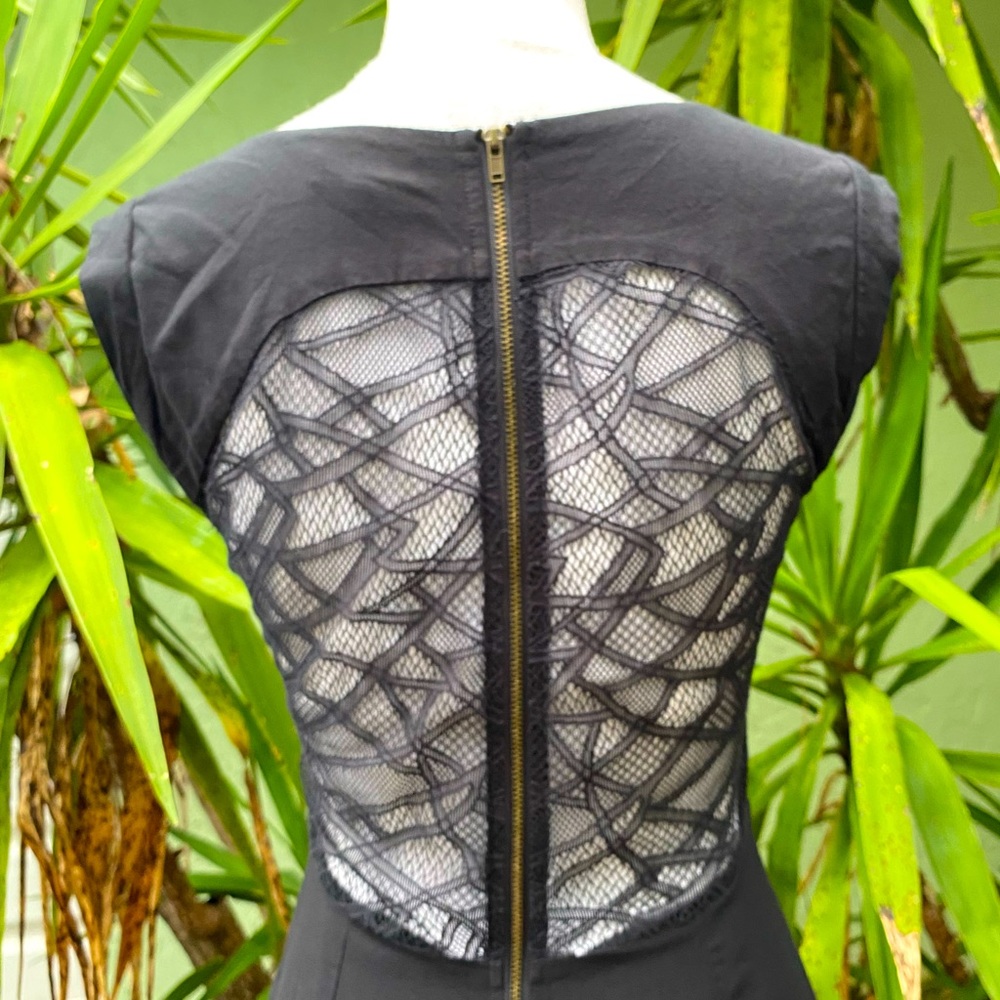 Urban Outfitters Lace Back Black Dress
